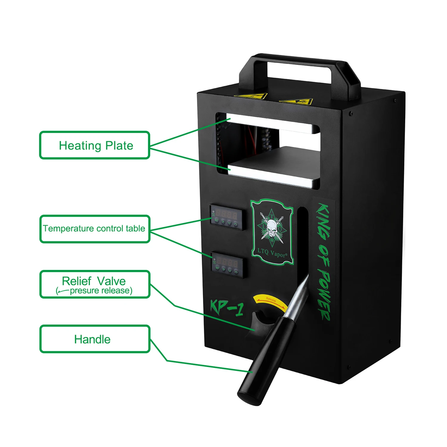 
LTQ KP1 Rosin Press Dual Heat Plates Manual Rosin Tech Heat Press 