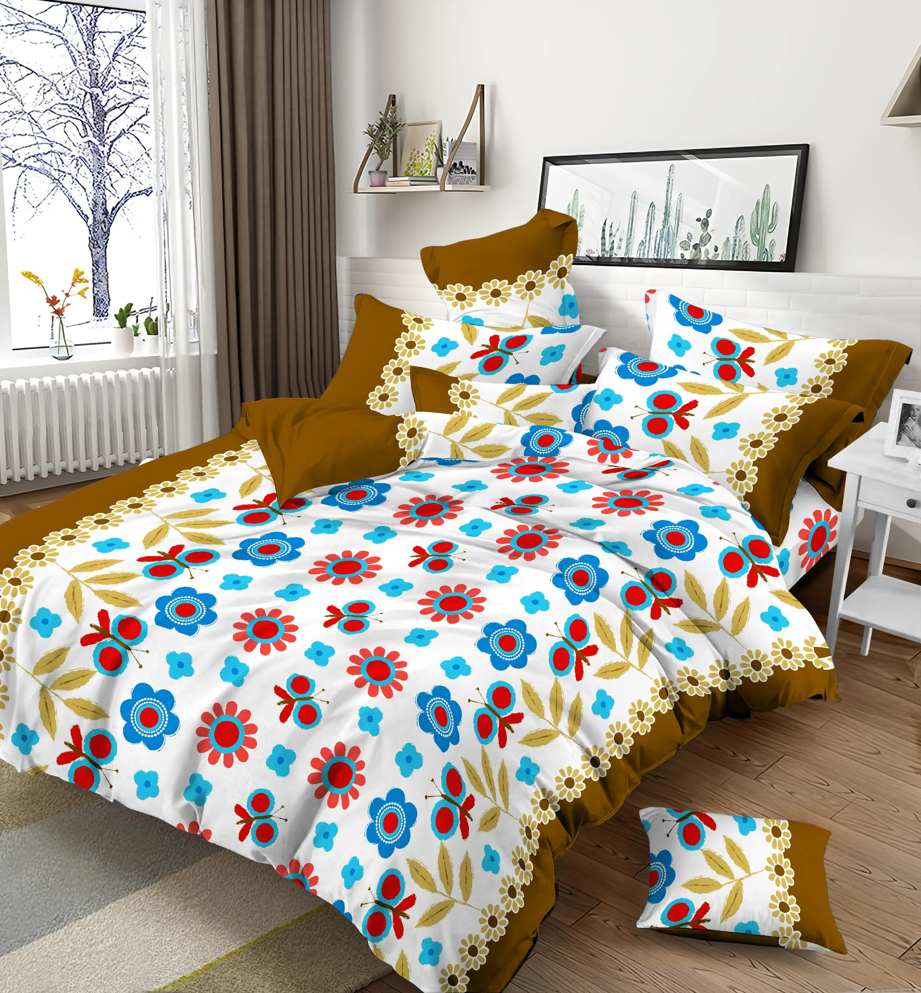 manufactures cheaper price pigment print fabric 55gsm 100% polyester