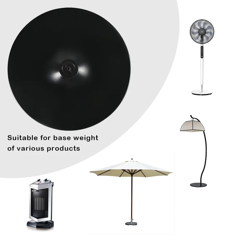 16 inches wooden stand fan parts with round base square base counter weight stand fan with PU spraying