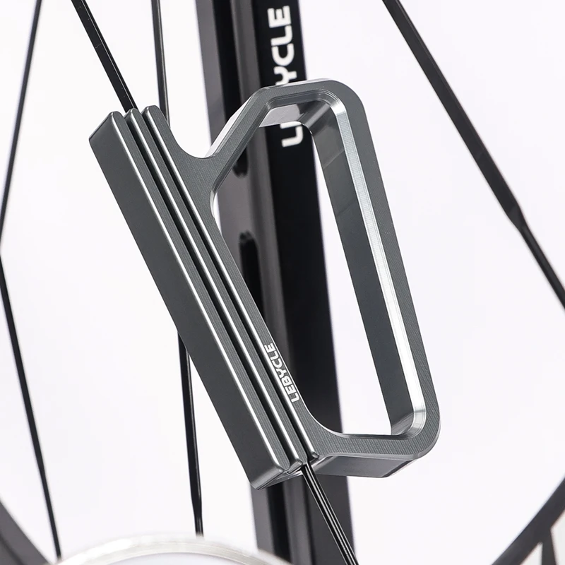 Lebycle Bicycle Spoke Tool Professional Bicycle Spoke Adjustment Tool Flat Spoke Wrench Long Handle Design for Wheel Maintenance