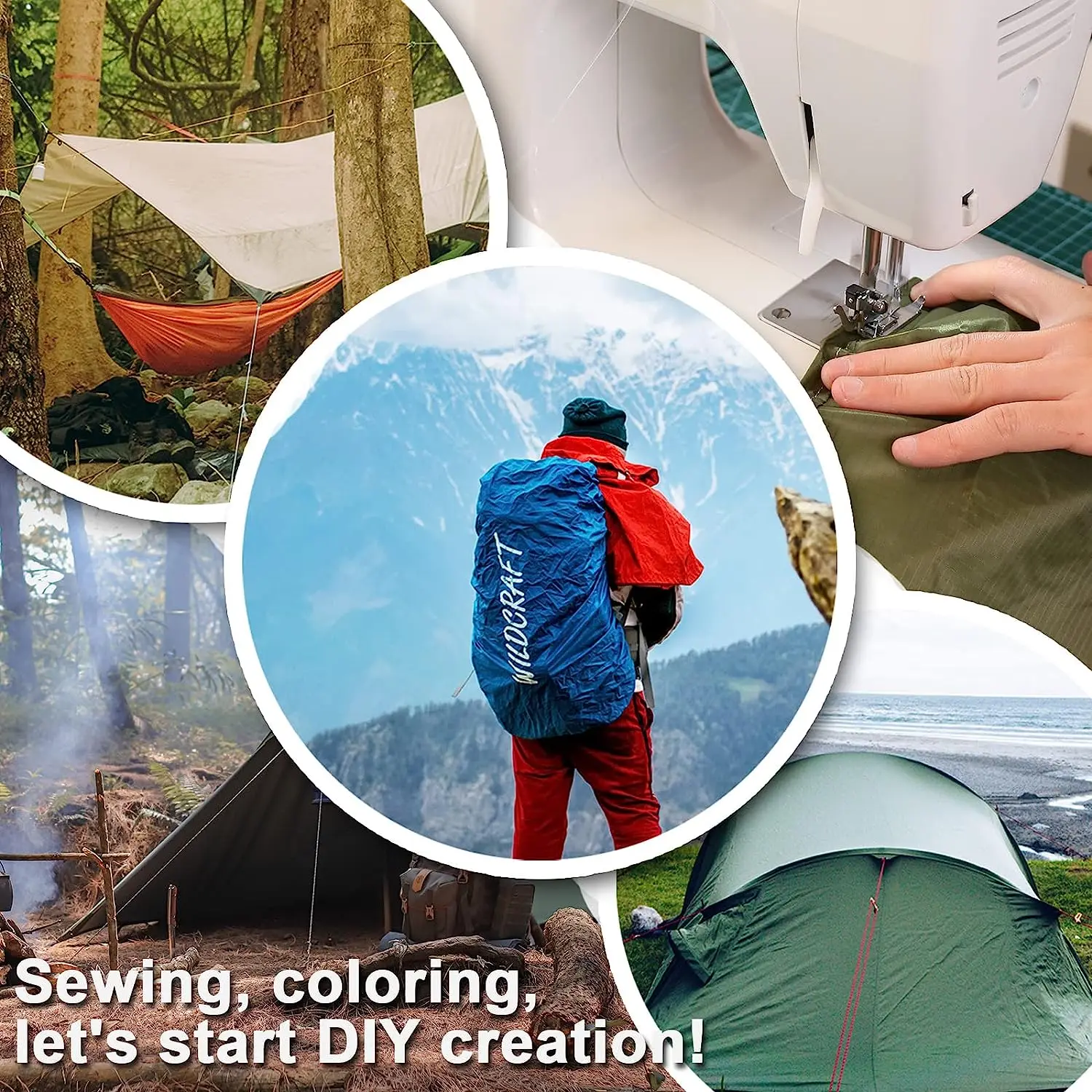 waterproof 210D nylon Section dyeing and weaving dichotomies oxford fabric