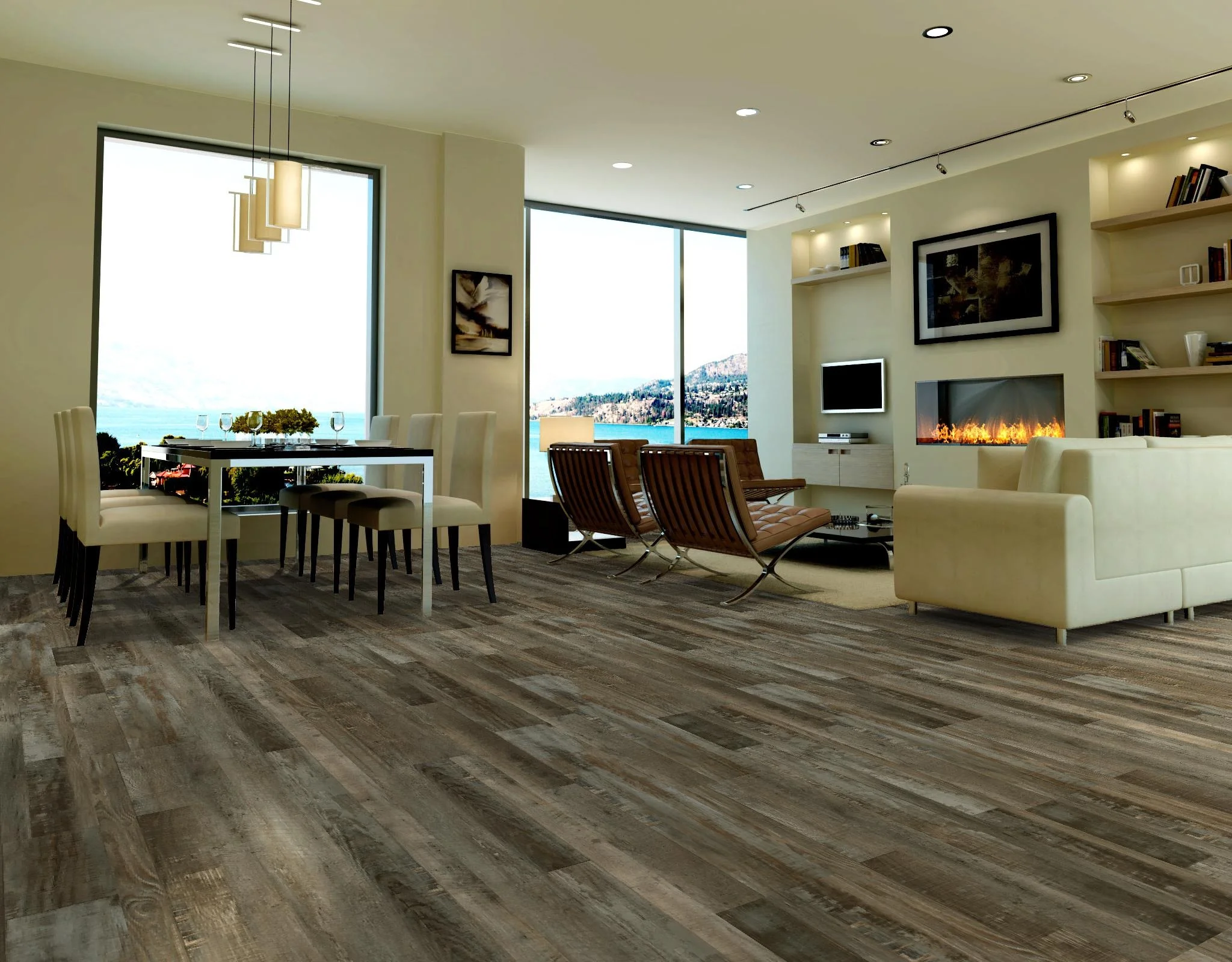 High Variation River Port Multi -Width Rigid Core Vinyl Plank flooring