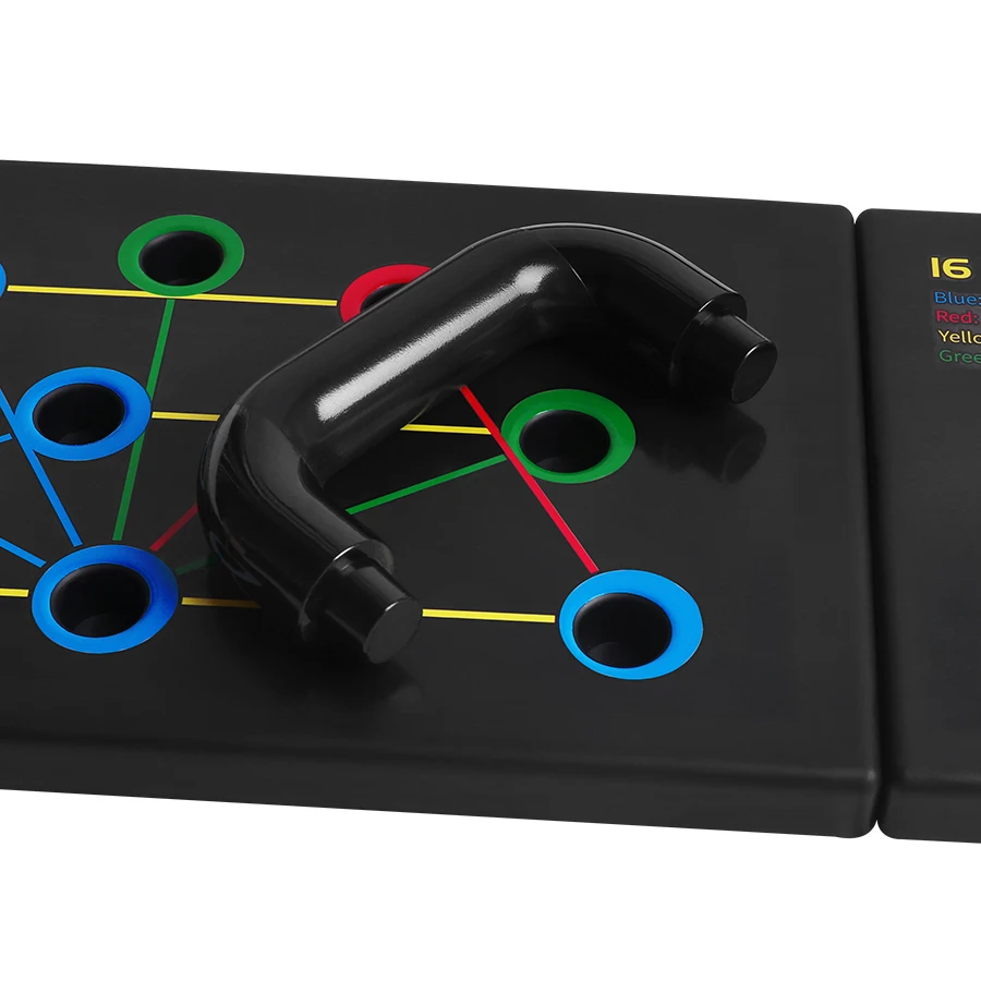 16 IN 1 Multifucational Foldable Body Building Fitness Training Workout Push Up Board System