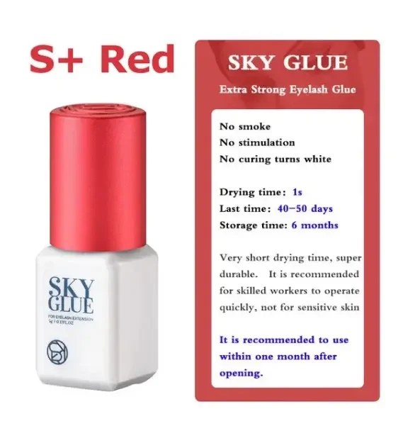 sky glue S+ Korea black eyelash extensions sky eyelash glue Long Lasting Eyelash Glue Private Label Adhesive