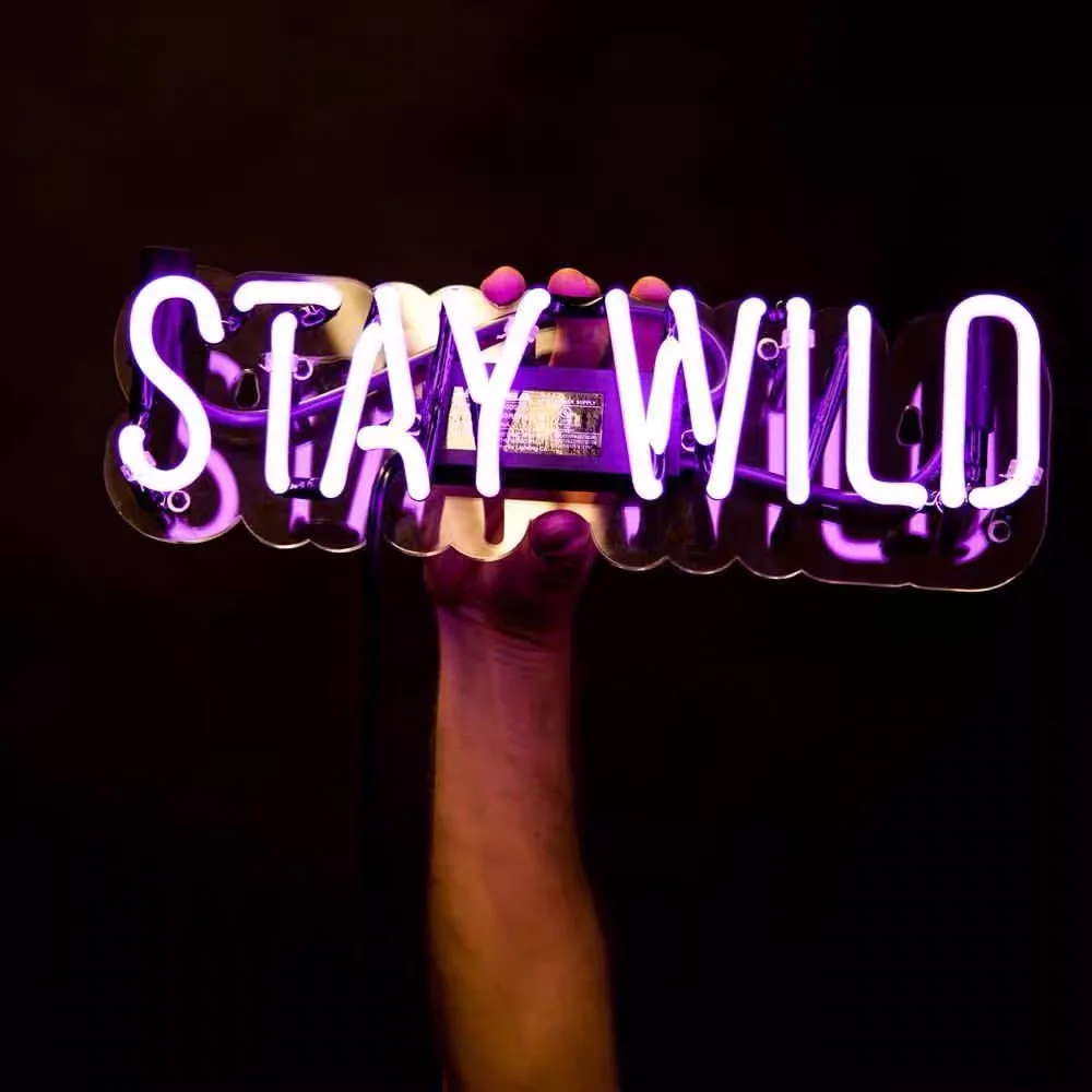 Wholesale Neon Flex RGB Customized Acrylic Neon Light Open Happy Birthday Neon Sign Light Luminous Sign for Sale