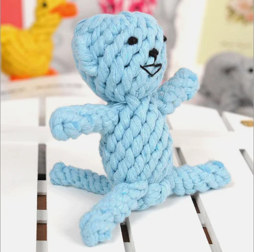 Pet Dog Puppy Cat Chewing Rope Cotton Knot Dental Teeth Cleaning Chew Dog Rope Toys