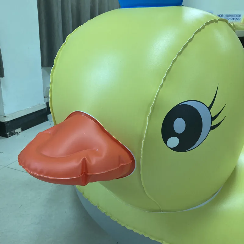 Giant Inflatable Rubber Duck - Large Yellow Floating Duck Toy for Fun Water Adventures