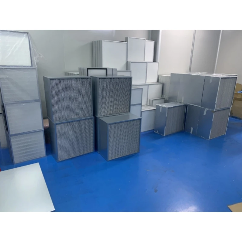 Industrial HVAC Air Filters 0.3 Micron 24*24*12 99.99% High Flow H13 H14 HEPA Filter Rhizome Air Filter