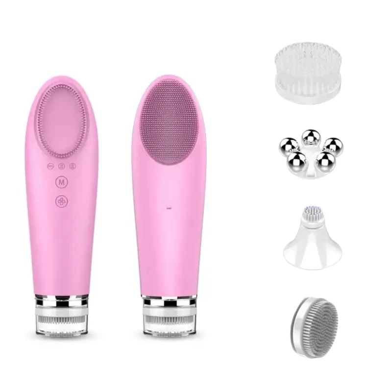 Best sell 4 in 1 multifunctional face makeup cleaner electric facial cleansing brush with Dropshipping