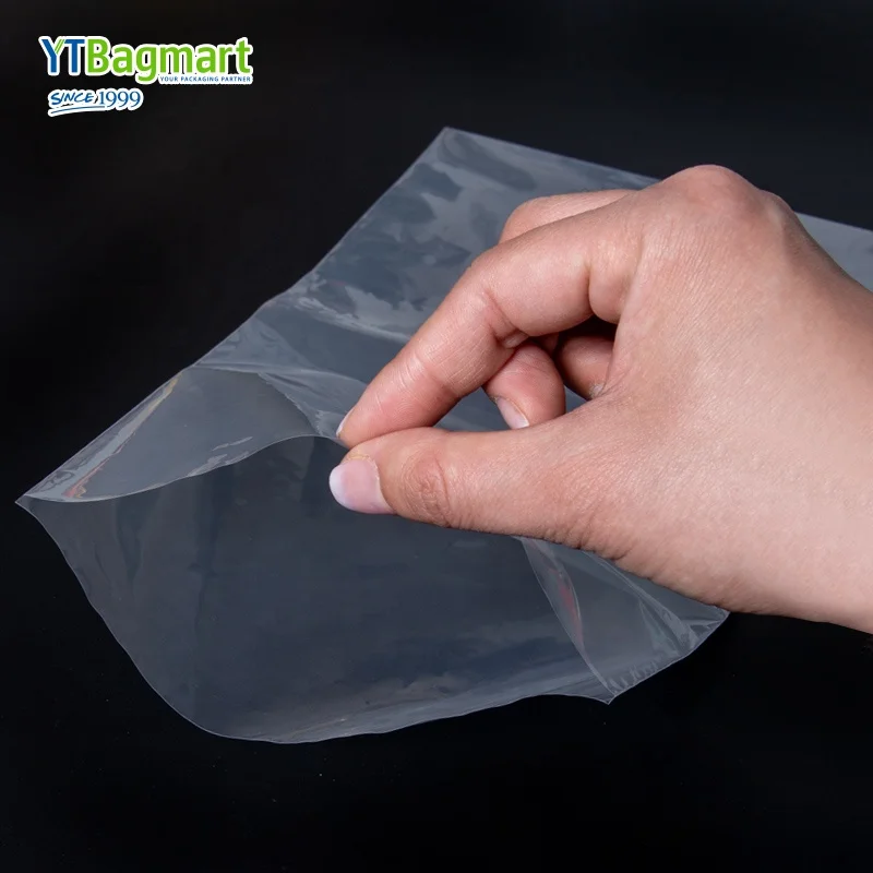 OEM Biodegradable Clear Plastic Clothes Packaging Flat Garment Poly Bags