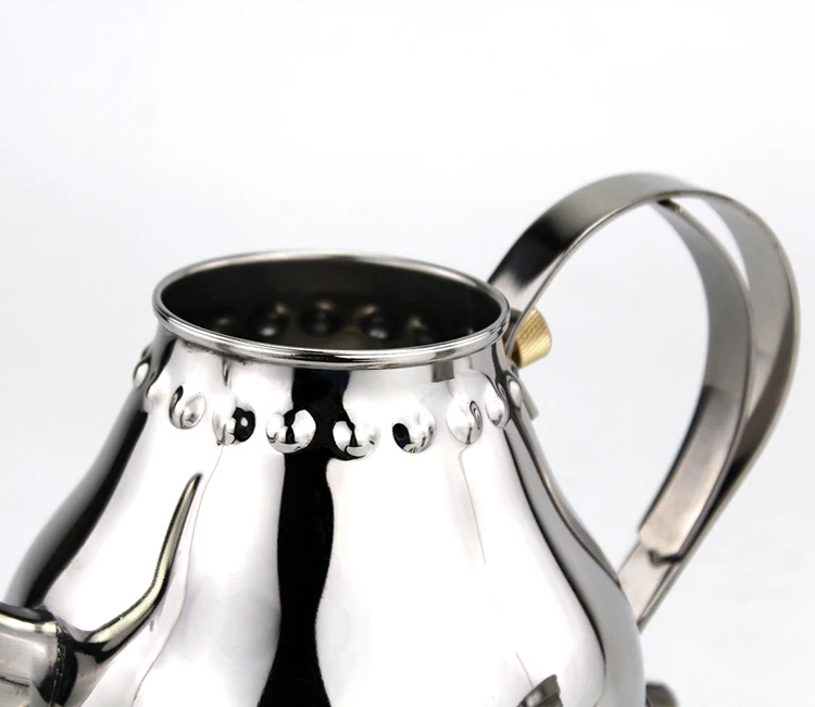 Wholesale China 201 stainless steel  tea pot with stainless steel lid small  mouth palace kettle