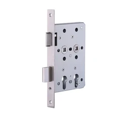 ARES Mortise X-Ray Lock Double Cylinder With Key Door Lock Deadbolt 2-turns Stainless Steel
