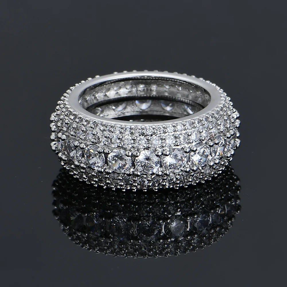 Luxury Male Female Wedding Zircon Stone Crystal Gold Rings Punk Women Men East Cubic Dubai Jewelry Dropshipping