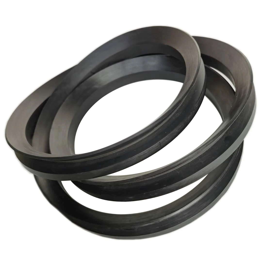 FKM NBR Rubber V-Ring Water Seal Hydraulic Cylinder Durable VA VS VL Rotary Shaft Seal For Industrial BLACK OR BROWN COLOR