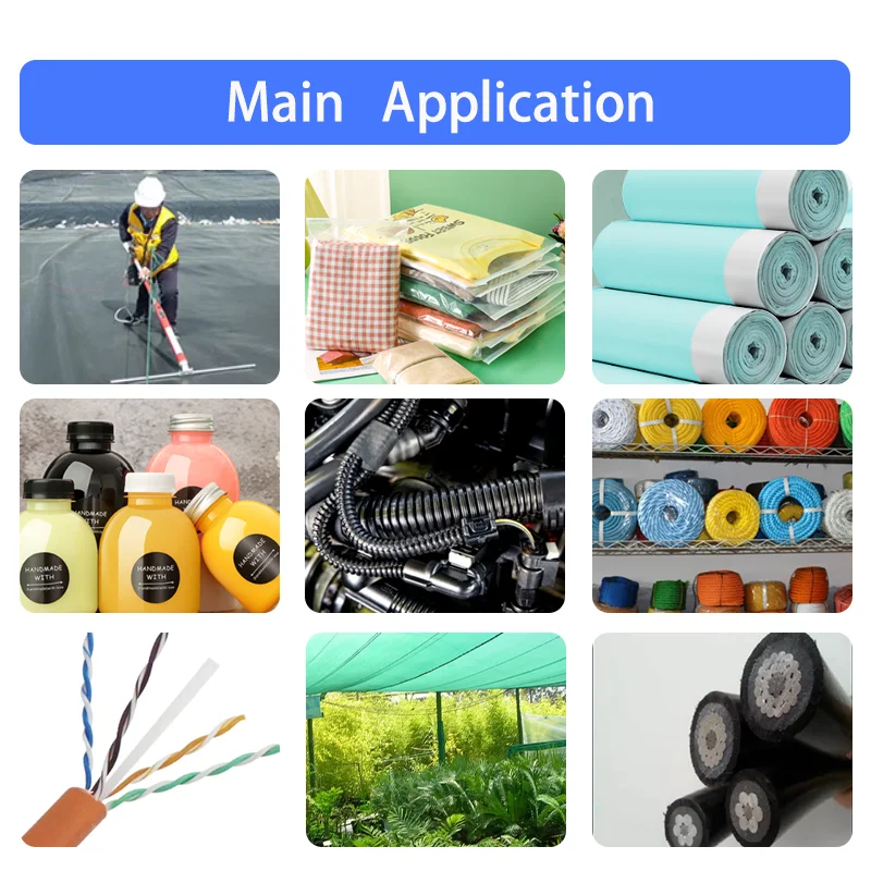 Hdpe High Density Polyethylene Pe100 Film Grade Hdpe Granules Price Plastic Material Pellets Hdpe Resin