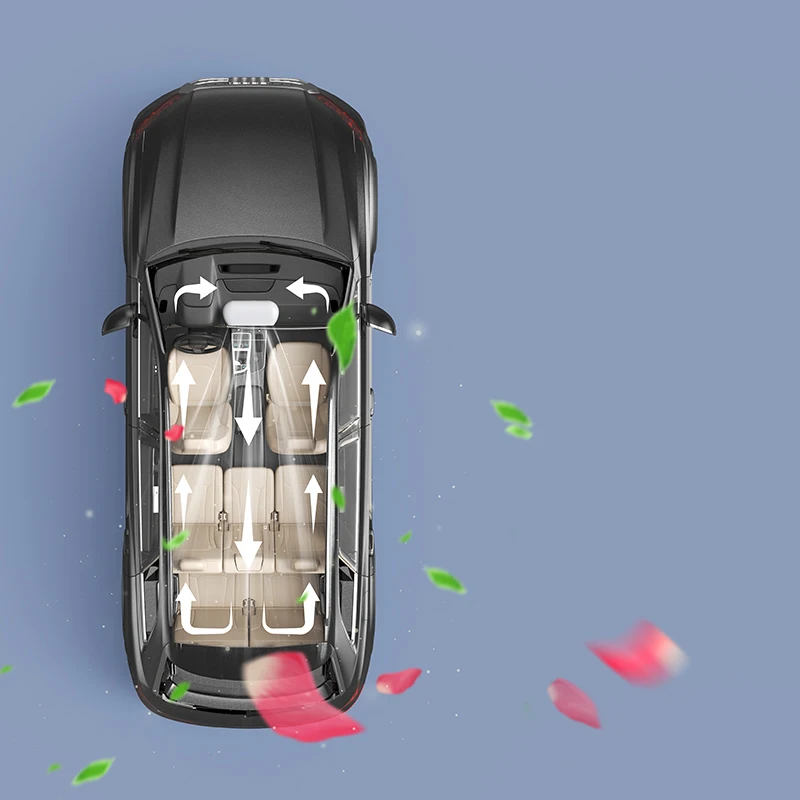 Перезаряжаемый плоский Автомобильный USB-вентилятор автомобильный беспроводной мини-вентилятор