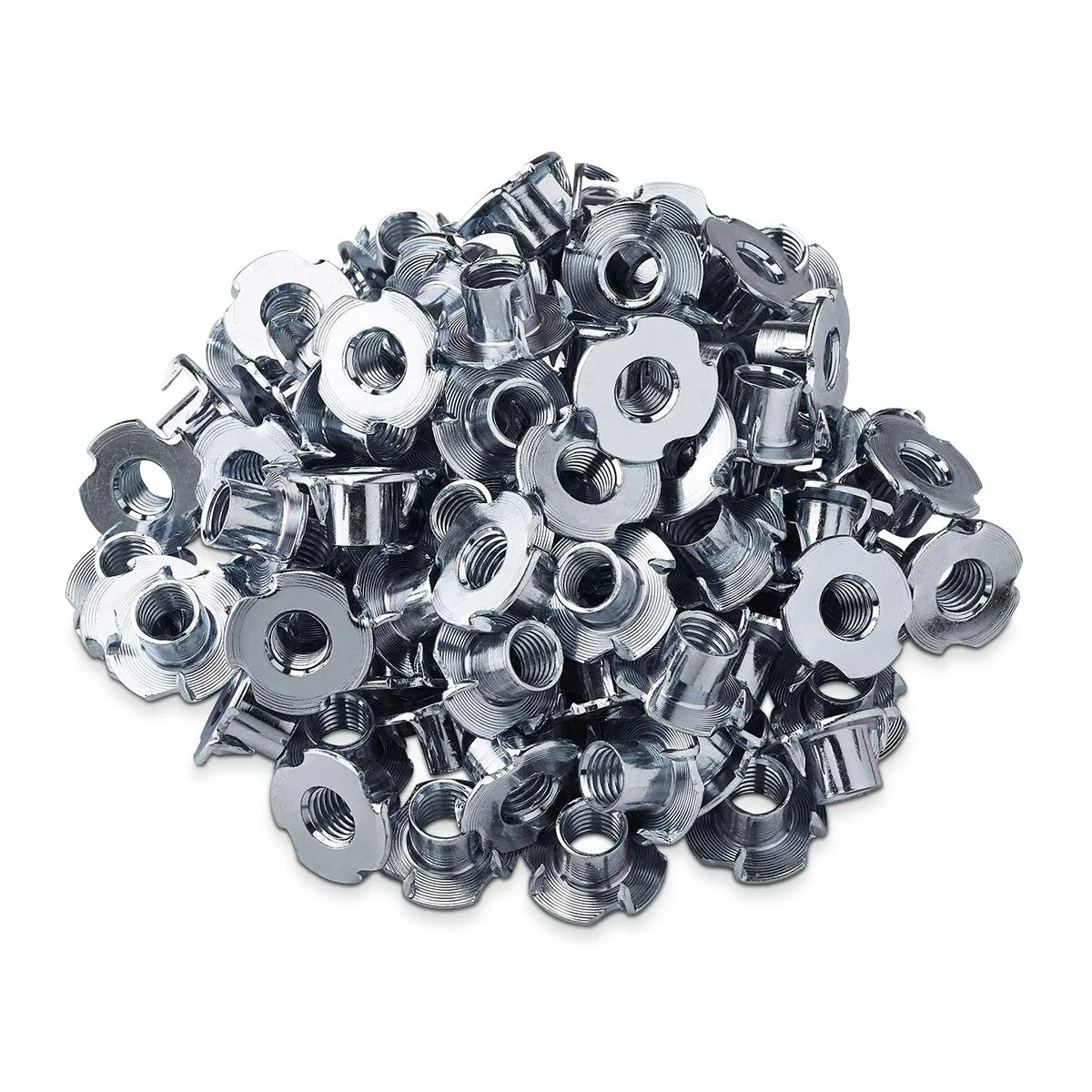 Furniture Stainless Steel Brass Zinc Steel Weld M8 M12 Drive in Four Claws Tee Nuts