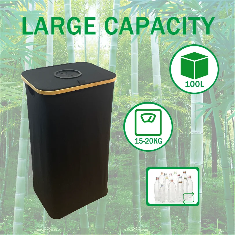 Bamboo Eco-Friendly Empty Bottle Organizer Kitchen Empty Bottle Organizer Recyclable Storage Boxes