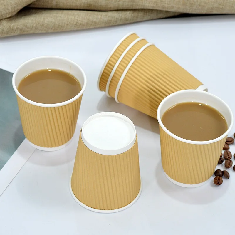 Biodegradable Paper Cup Fans Coffee Carton Cup Fans