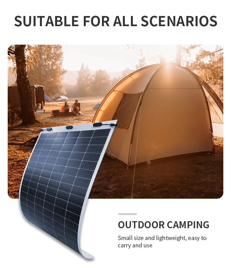 Singfo Solar 200w flexible solar panel cell for cabin fishing boats flexible solar panel portable power bank