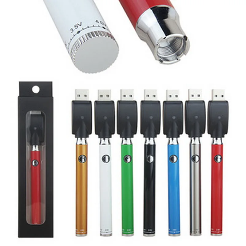  CBD 510 аккумуляторная батарея 350 мАч перезаряжаемая cbd vape pen kit с регулируемым