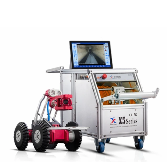 Роботизированная камера на гусеничном ходу с PTZ-камерой для осмотра трубопроводов от 300 до 1000 мм