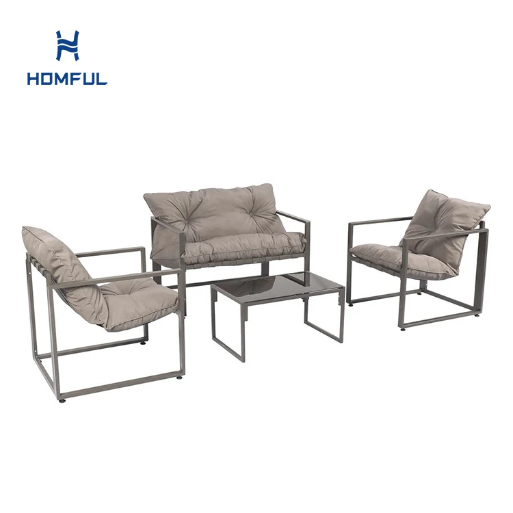 Cast Iron Aluminum Garden Furniture Outdoor Balcony Patio Furniture Set Garden Table And Chairs