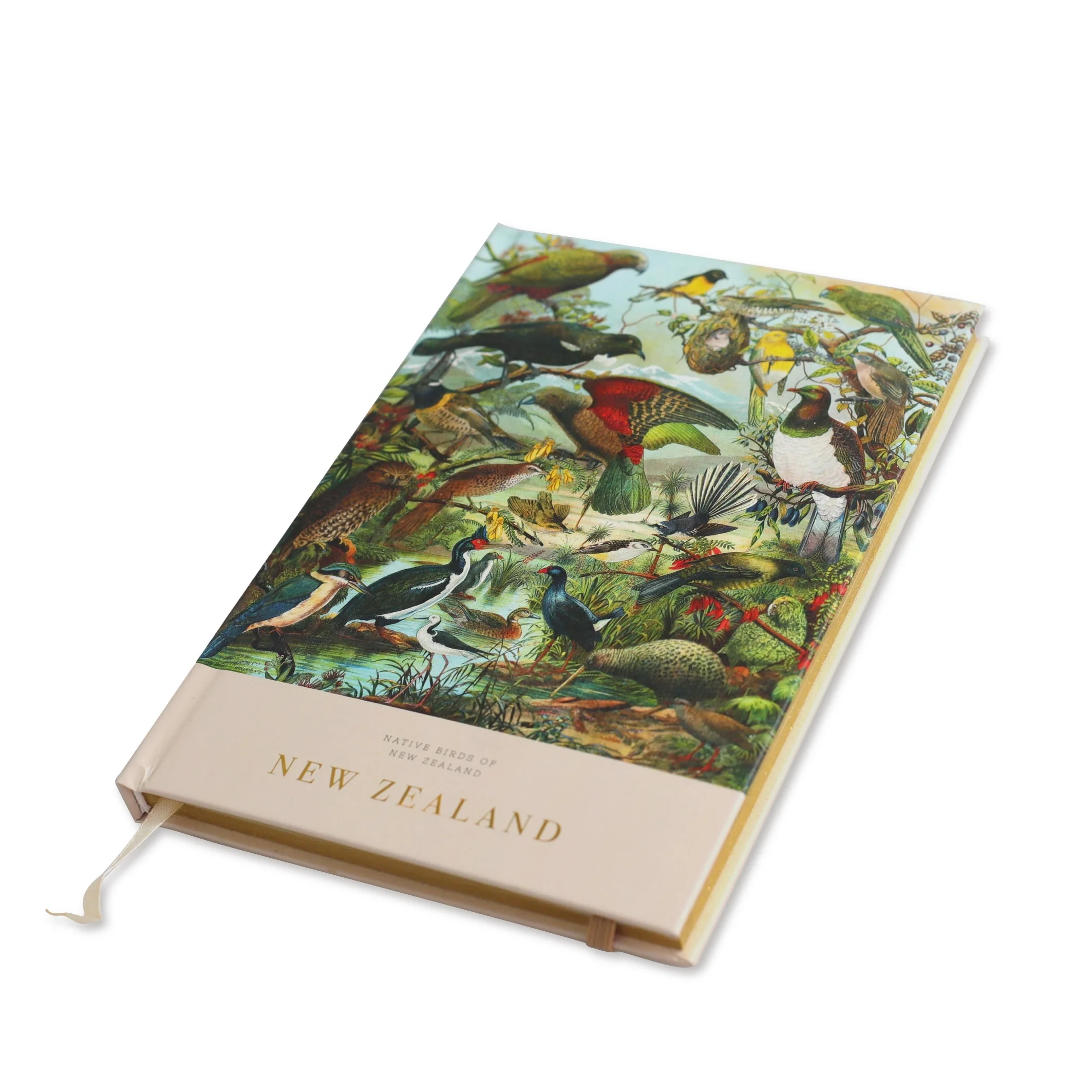 stationery products custom printed hard cover paper notebook with golden edge