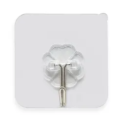 Fashionable home transparent non-marking PU strong sticky hook wall punch-free sticky hook