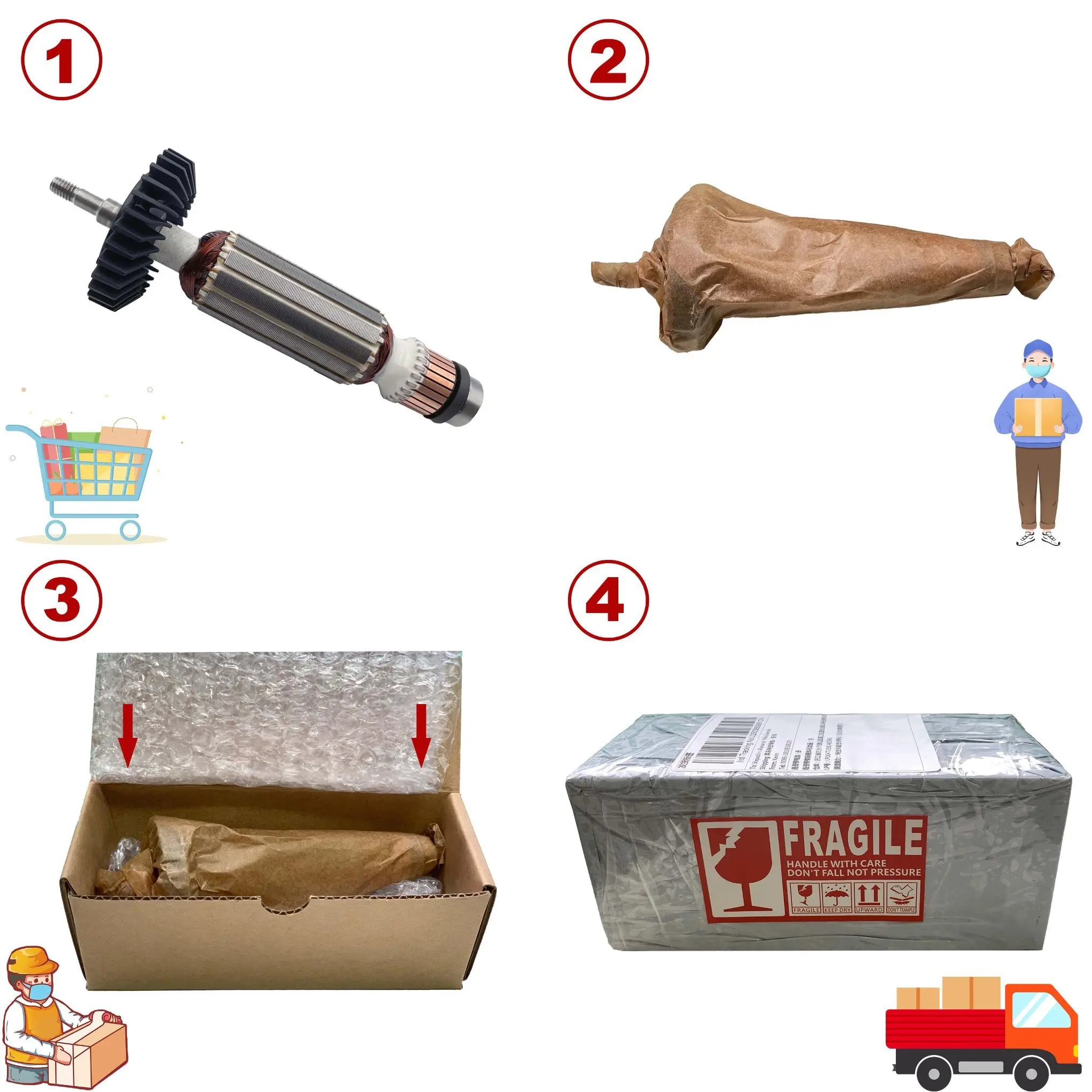 WISDOM Tools Cheap Price Professional Rotor Armature demolition hammer armature armature PH65A Power Tool