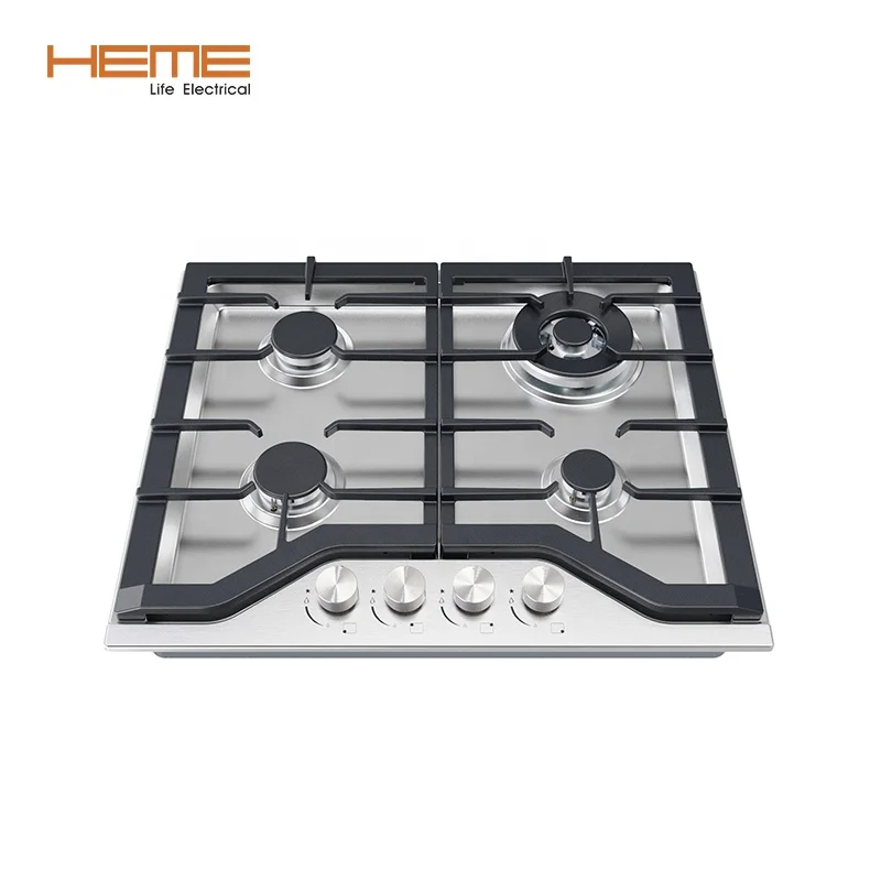 North America Built in Gas hob Manufacturer Stainless Steel Stove 4 Sabaf Burner Cooktop