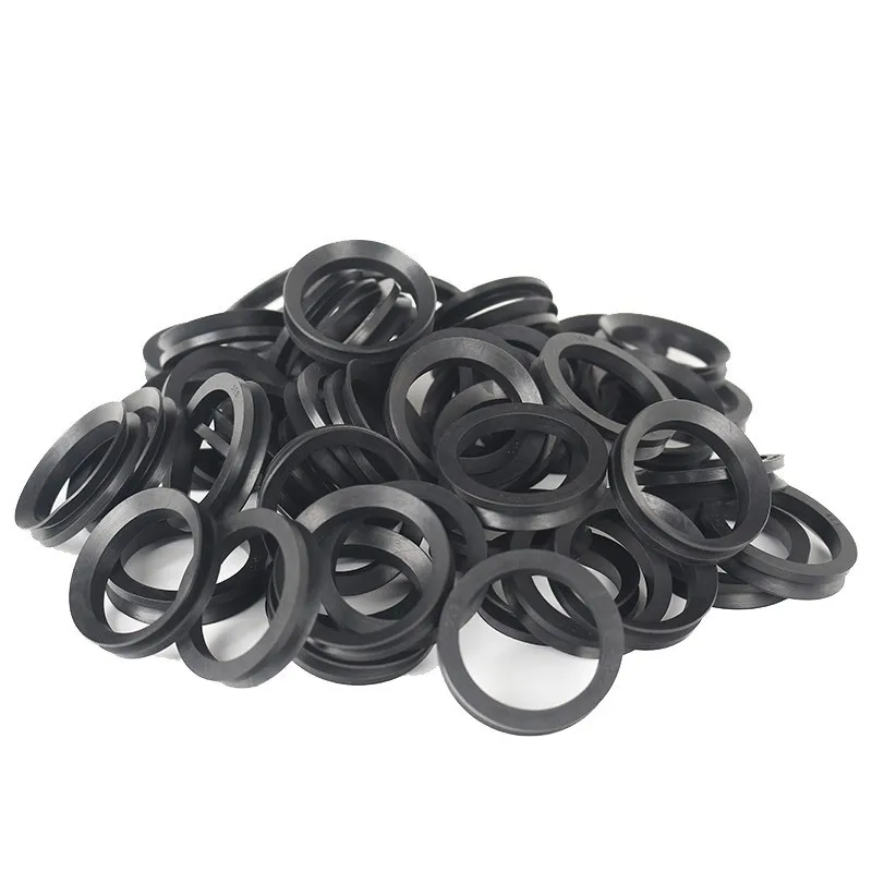 FKM NBR Rubber V-Ring Water Seal Hydraulic Cylinder Durable VA VS VL Rotary Shaft Seal For Industrial BLACK OR BROWN COLOR