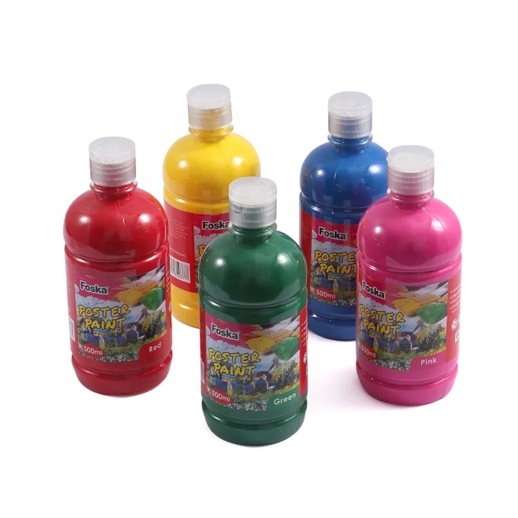 Набор перманентных красок FOSKA безопасная для детей прозрачная и сжимаемая бутылка Детская краскокраска плаката по заводской цене
