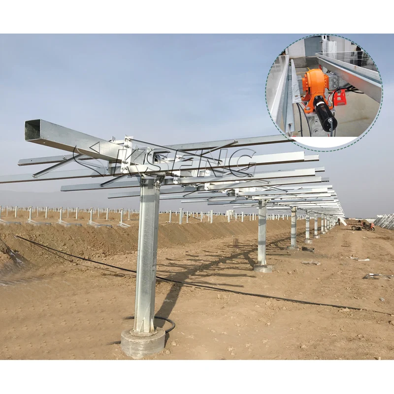 Kseng China Professional Manufacture Sun System Powered Single Axis Solar Tracker