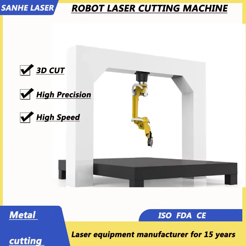 hot sale factory 3D robot fiber laser cutting machine for metal iron steel sheet and pipe  laser cutting equipment