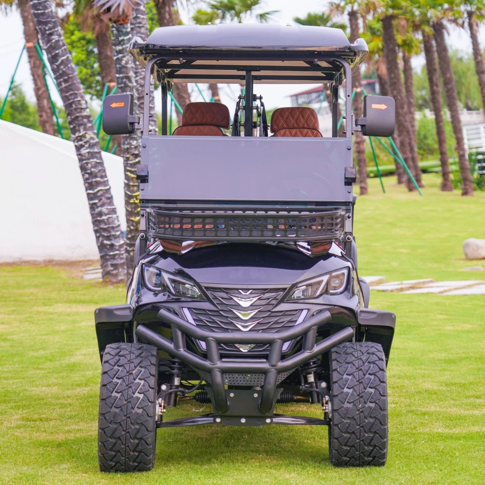 2023 New Energy 6 Seater Customized 7.5KW AC Motor Lithium Ion Battery 30mph Lifted Off Road Electric Golf Carts