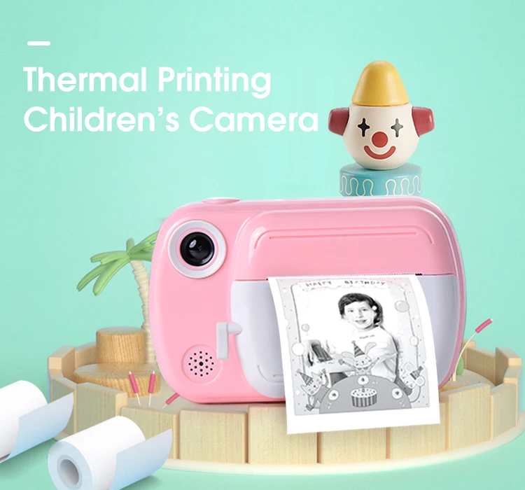 8mp micro kids printing camera for kids play home game