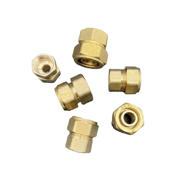 Factory Direct Sale 1/2, 3/4 Bathroom Accessories Four Types Aluminum Plastic Pipe Brass Pipe Connector Fittings