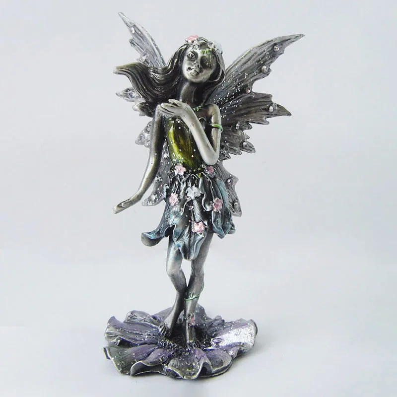 large garden metal human outdoor metal fairy statue beautiful antique fairy statue pewter figurines
