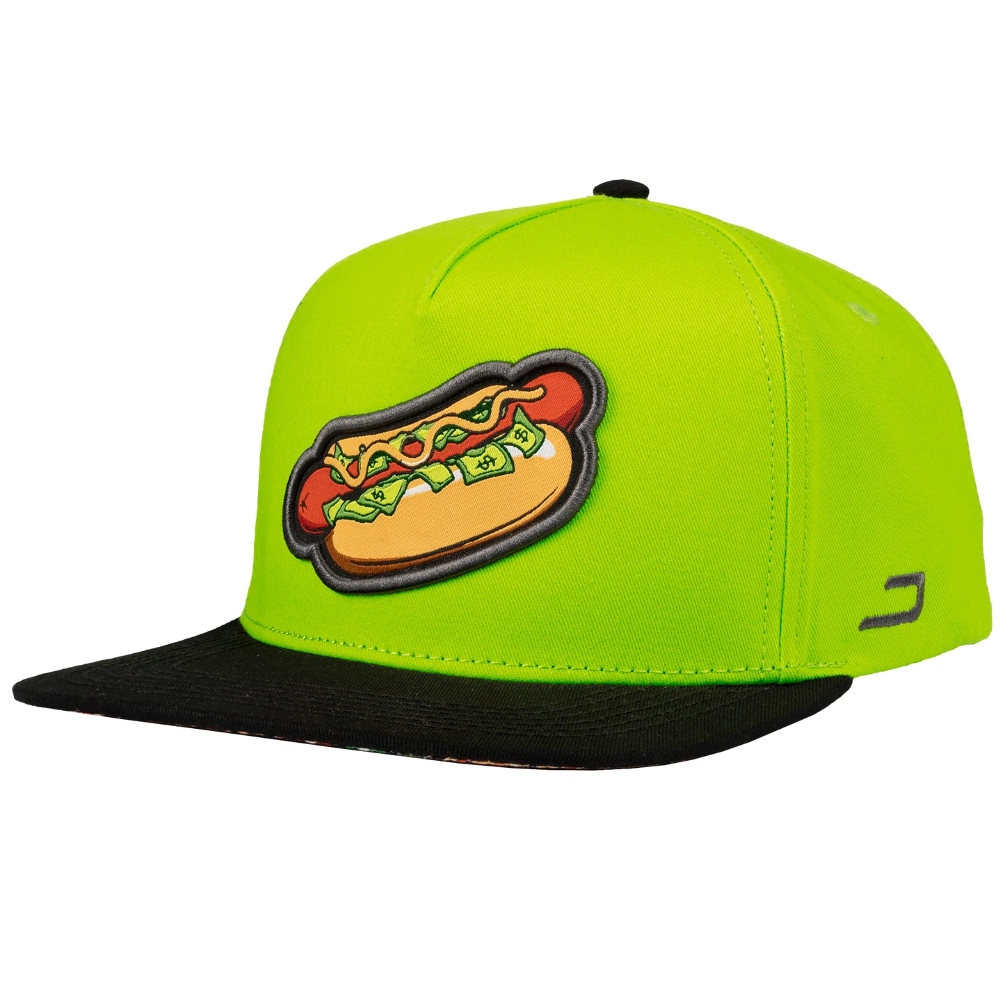 custom embroidered hats fashion high quality cotton flat bill snapback hats for men,5 panel trucker hat with 3D embroidery patch