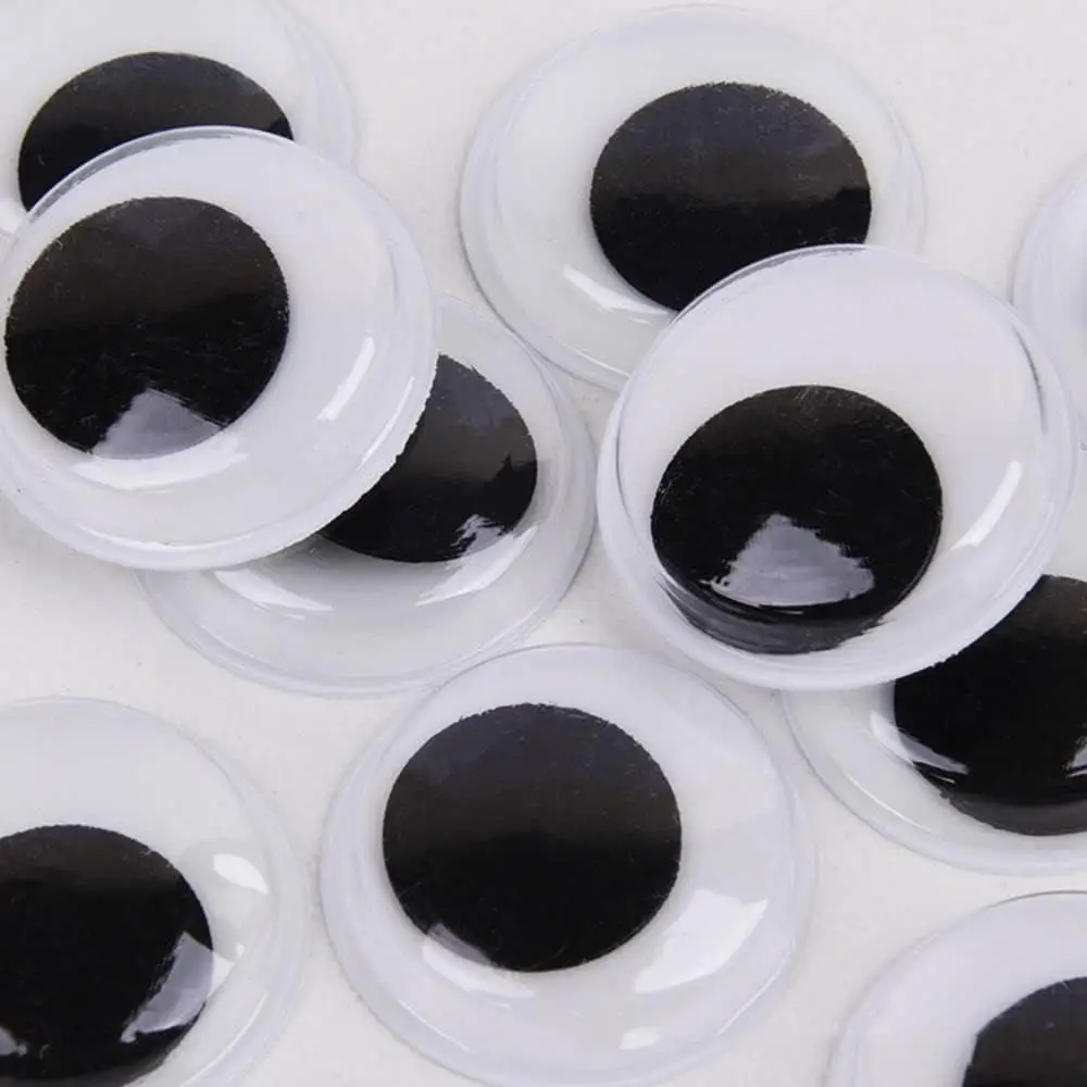 2Pcs White 120mm Giant Googly Eyes Self Adhesive Big Wiggle Eyes for Party Decorations Refrigerator Door Lawns Car DIY Craft