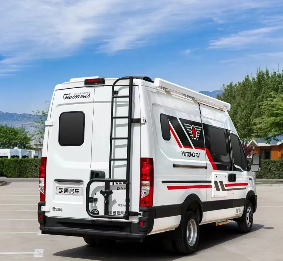 YuMei RV Parts Accessories Tire Back Plus Ladder Motorhome Exterior Ladder and Tire Back Combination