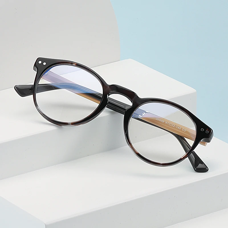 Очки Aochi в ретро стиле для мужчин и женщин оптические аксессуары ацетатной оправе с защитой от синего света