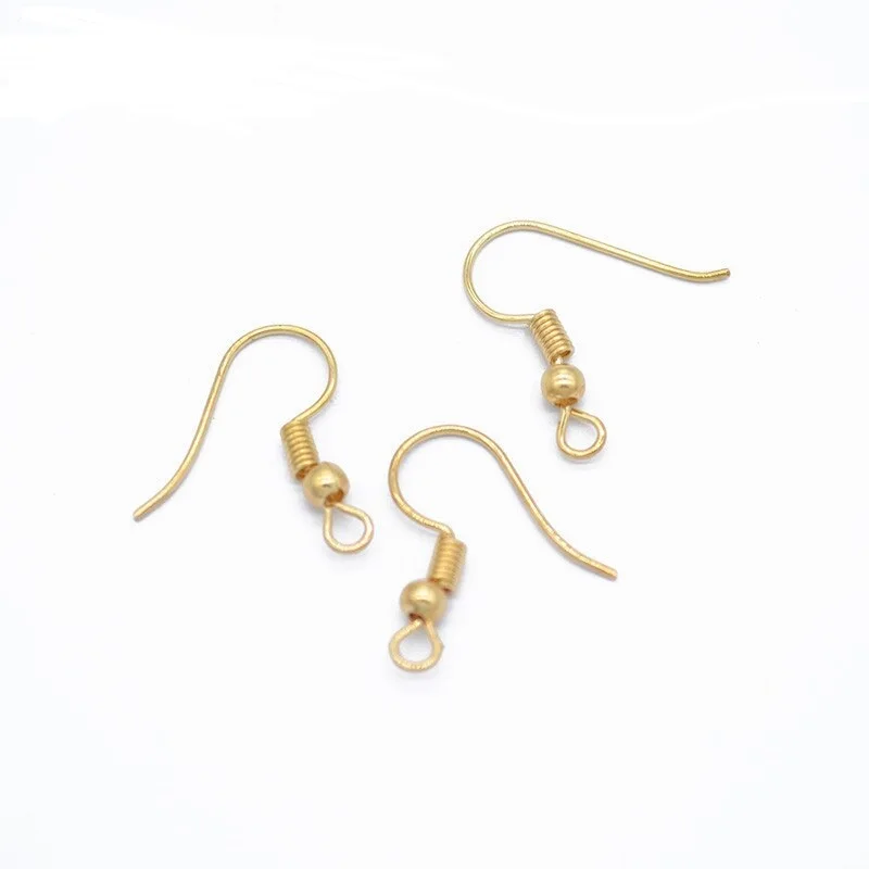Wholesale gold plated earring findings high quality earring findings jewelry making earrings hooks findings