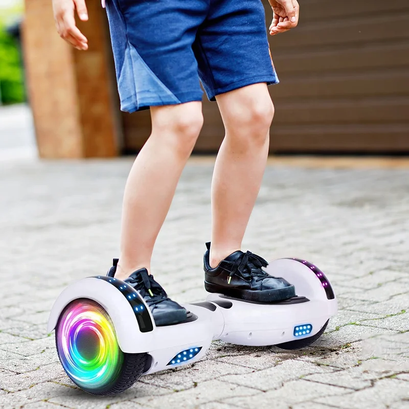 Manufactory Wholesale  E-skateboard Self balancing electric hoverboard scooter with RGB Led light  two wheels