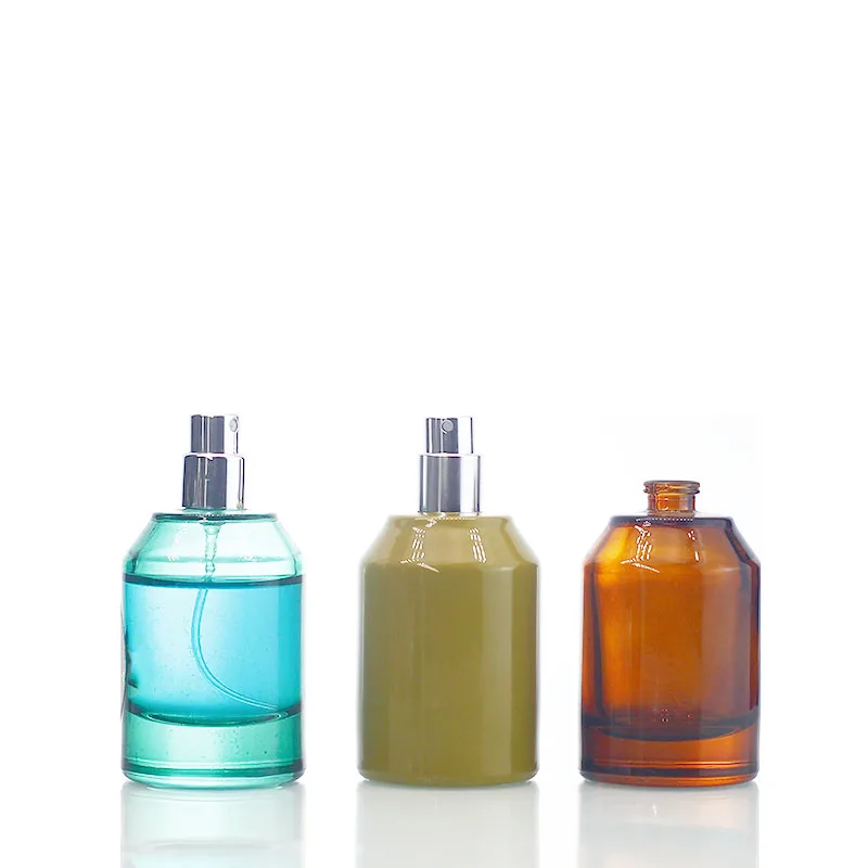 Customizable Perfume Glass Bottle Wholesale Luxury Spray Glass Perfume Bottle 50ml 100ml With Box