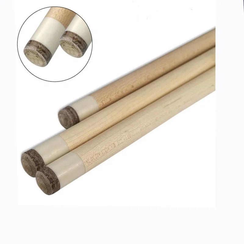 Stainless Steel Joint Maple Wood Billiard Pool Cue Wood Sticks 1/2-Piece