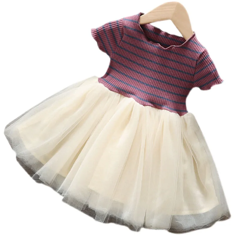Wholesale of new western-style striped dress dresses for girls and princesses