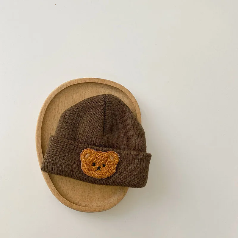 Fashion cotton fabric winter kids caps customized baby hats Unisex newborn baby beanie hats