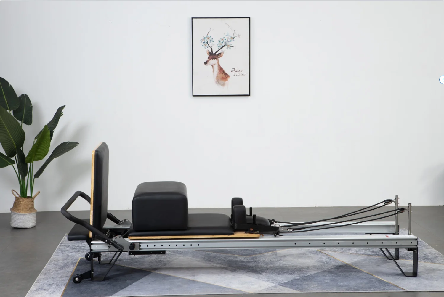 Core Bed Pilates Small White Bed Reformer Base Basic White Aluminum Pilates Reformer